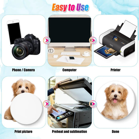 Easy to use guide for 72 Pieces Sublimation Coaster Blanks With Cork Pads White Ceramic Tiles For Heat Transfer DIY