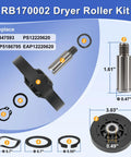 Upgraded Dryer Rebuild Kit For 1992 And Later SM Series Includes RB170002 Roller Kit components with dimensions.