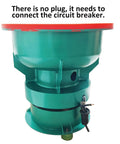 Pro Tech 60 Liter Electric Vibratory Tumbler showing circuit connection, no plug, for burr removal and polishing.