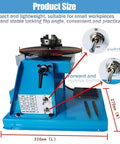 Smooth Sailing Rotary Welding Positioner 10kg with 180mm turntable and controls for speed and rotation, ideal for small workpieces.