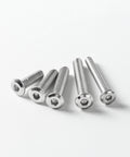 Flat Head Hex Socket Cap Screws Bolts Quarter Inch By Twenty Size, Three Quarter Inch Length, 304 Stainless Steel 18 8 Bright Finish