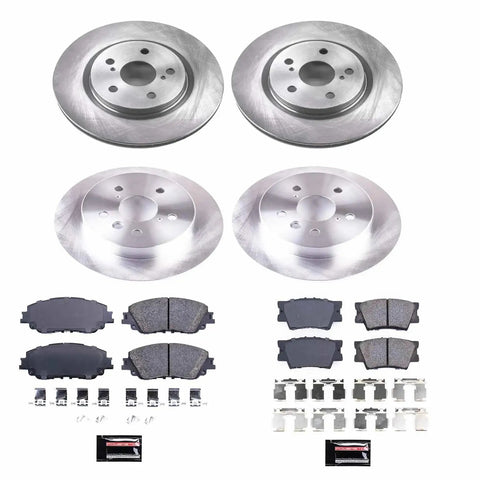 Toyota Camry Front And Rear Brake Kit With Rotors And Ceramic Pads Replacement For 2018 2024 Models All In One Brake Upgrade