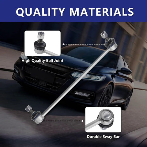 Front Sway Bar Links For 2013 2017 Honda Accord And 2015 2020 Acura TLX OE Replacement Suspension Upgrade For Smoother Quieter Ride And Real Street Tuned Feel Direct Fit Durable Steel Construction For Easy Install And Long Lasting Ride Quality - steel sway bar link with ball joint