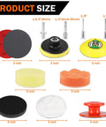All In One 3 Inch Sanding Disc Polishing Kit For Drill Rotary Tools Wet Dry Headlight Restoration 120 Pieces size chart
