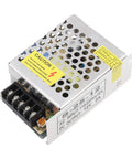 DC 12V 2A LED Switching Power Supply Driver Adapter 25W Rugged Industrial Aluminum Alloy Enclosure With Short Circuit And Over Temperature Protection Dual Cooling Convection And Built In Fan, perforated metal case