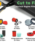Scissors cutting Was washable 65 PPI Foam Air Filter Material Sheet For Motorcycle ATV UTV Dirt Bike And Lawn Mower Engines pre filter