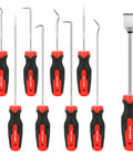 Nine Piece Precision Pick And Hook Set With Scraper And Magnetic Telescoping Tool Kit For Auto And Electronics Hand Tools