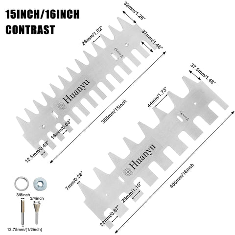 Heavy Duty Dovetail Template Kit With Solid 1/4 Inch Shank Bit And 15/16 Inch Guide Bushing Set showing 15 inch and 16 inch aluminum jigs.