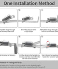 WSWECCL hose clamp kit with 10 ft 304 stainless steel strap and 10 fasteners; cut-to-fit worm gear band clamp