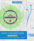 Prime Burst Five Disc Golf Starter Set With Putter Midrange Two Fairway Discs Driver And Mini Marker A Great Beginner Pack For Amateurs 170 To 176 Grams And Stable Straight Flights For Easy Control Maverick fairway driver.