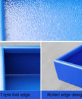 Close-up of Heavy-Duty Drum Spill Pallet With Drain And Detachable Steel Deck edges, featuring rolled design, cold-rolled steel.