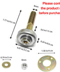 Heavy Duty Rocking Chair Bearing Hardware Pack with 8mm metal screw and washer, showing dimensions for DIY fixes.