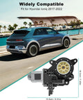 Premium 6 Pin Power Window Motor Fits Hyundai Ioniq Models Years 2017 Through 2022 Replaces Part Number 82450G2020 showing dimensions and design.