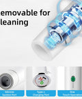 Handheld Vacuum Sealer For Food With 30 Reusable Bags showing silicone suction port, Type-C charging, and one-touch operation