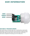 Side view of AM312 PIR Sensor Module 10 Pack Mini Pyroelectric Infrared Motion Detector For DIY Electronics 2 7V To 12V High Sensitivity Auto Trigger