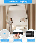 Heavy Duty Black Tension Curtain Rod No Drilling Adjustable 41 To 144 Inches With Rust Resistant Finish, installed indoors