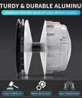 Primary Drive Clutch Replacement For EZGO TXT And RXV Golf Carts 2010 And Up Built Tough Aluminum Alloy And High Pressure Casting For Durability Replaces 672686 618684 644299 Fits EZGO TXT RXV 2010 Up Ready For Road, side view
