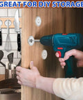 Installing Eight Pack Neodymium Magnet Cups, 100 Lb Pull, Industrial Strength Rare Earth Magnets with Countersunk Hole in kitchen