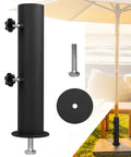 Ultra Sturdy Heavy Duty Granite Umbrella Stand For Outdoor Tables And DIY Projects Adjustable Post Clamp Fits One Point Three To Two Inches Stone Base Holder For Cement And Granite Boards