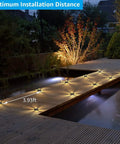 Petal Shaped In Ground Landscape LED Well Lights For The Yard 6W 200 Lumens 12V Low Voltage Pathway Lighting on a wooden footbridge
