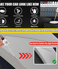 Nissan Pearl White TriCoat Touch Up Paint 2 In 1 Scratch Repair Kit with applicator in use on vehicle scratch