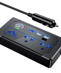 200W Car Power Inverter DC To AC Converter With Three USB Ports And Type C Quick Charge, Smart Digital Display, 12 Volt To 110V Adapter, Ace Ride Ready Solution That Keeps Your Devices Juiced On Long Drives Without Any Sweat