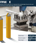 Lathe machine with 20-Piece Three Eighths Inch Carbide Tip Lathe Cutter Set for metal turning and boring, showing C6 and C2 bits