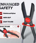 Hose Pinch Off Pliers Set Straight 5.9 To 10 Inches Clamp Pliers For Flexible Fuel Lines Radiator Coolant Brake Hoses And Vacuum Lines
