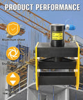 Heavy Duty 20T Hydraulic Busbar Bender For Copper And Aluminum, sturdy design for 200mm wide, bends 12mm thick plates.