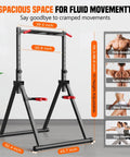 Foldable Power Tower For Pull Ups Dips And Push Ups Free Standing Multi Function Strength Training Station with measurements