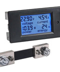 DC 6.5-100V 0-100A LCD Readout Digital Current Voltage Power Energy Meter Multimeter With 100A Shunt Backlit Display