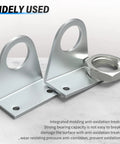Heavy Duty Pneumatic Cylinder Mounting Bracket Kit For 16mm Bore with 2 nuts, iron mounting clamp MAL MA series on a gray surface