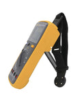 Magnetic Hanger Kit For Fluke Multimeters With Strap And Clip Third Hand Magnetic Holder attached to a multimeter.