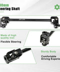 390mm iron steering shaft for Go Kart Steering Kit With 390Mm Shaft 440Mm Rack And Pinion 270Mm Steering Wheel 150Mm Column