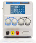 Front view of Regulated Variable DC Bench Power Supply 0 To 30V And 0 To 5A Low Noise Switch Mode With Alligator Clips Pro Grade
