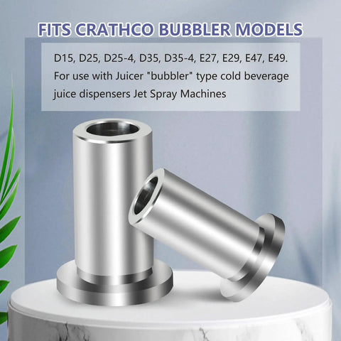 Hella Tough Zero Hassle Six Pack Stainless Steel Bearing Sleeves for Grindmaster Crathco 3220 D and E Beverage Dispenser