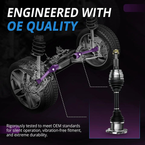 Pair Front CV Axles For 2000 2006 Chevy Silverado 1500 4x4 4WD Replacement Axle Shafts Heavy Duty Front Drive Axles For Chevy Pickup Fits 4WD Models Only, OE quality front CV axle pair