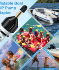 2 Pack Inflatable Boat And Paddleboard Pump Adapter Set Premium Brass And PA66 Construction Quick Inflation And Tight Seal