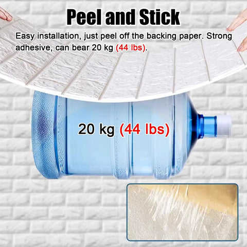 Top Tier 3D Pvc Ceiling Tiles With Super Quick Peel And Stick Setup For Real Room Glow Ups showing easy peel application and weight capacity.