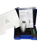 Compact Handheld Vibration Calibrator And Vibrometer For Quick Accelerometer Checks, Vibration Monitoring And Recording System Verification, Self Contained Shaker Delivers Known RMS Vibration Up To 150g in case