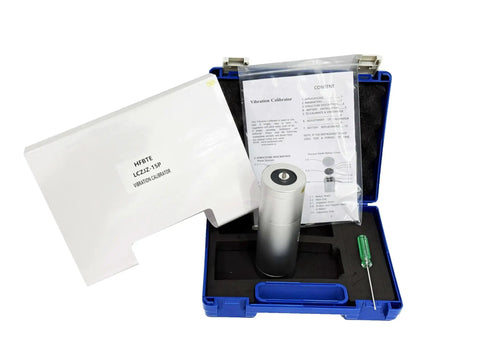 Compact Handheld Vibration Calibrator And Vibrometer For Quick Accelerometer Checks, Vibration Monitoring And Recording System Verification, Self Contained Shaker Delivers Known RMS Vibration Up To 150g in case