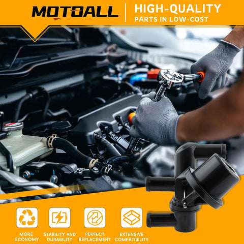 Mechanic installing Front HVAC Heater Control Valve Solenoid Replacement for Ford Aerostar Explorer Ranger Lincoln Aviator Mercury