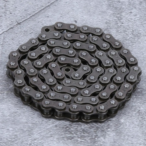 Heavy Duty Carbon Steel Roller Chain Half Meter Length Perfect For DIY Robotics Projects And TETRIX FTC FRC Builds With Customizable Cut Options And Super Strong Rigidity For Smooth Mecha Movement On Field Plays, view of coiled chain.
