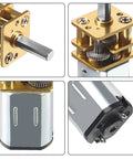 3 Pack 6V 500RPM N20 High Torque Speed Reduction Motors With 3mm Shaft And Metal Gearbox Tiny Gear Motors For DIY RC Toys