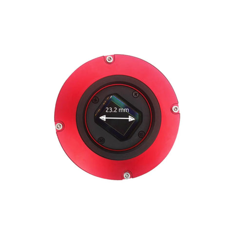 Back view of ASI294MCPro Cooled Color Astronomy Camera With USB 3.0 11.3 MP CMOS Sensor For Deep Space Imaging, showing sensor size