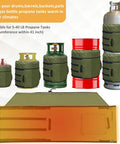 Propane Tank Heater Blanket With Digital Temperature Control And 24 Hour Timer UL Certified Safe Warmer showing various green sizes