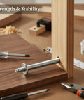 Dual Thread Hanger Bolt For Furniture Assembly And Woodworking, Wood Threads On One End And Machine Threads On The Other