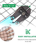 16 Gauge Black Vinyl Coated Welded Wire Mesh Roll 24 Inch By 50 Foot 1x1 Inch Square Hardware Cloth Easy to Cut Installation
