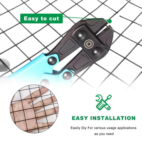 16 Gauge Black Vinyl Coated Welded Wire Mesh Roll 24 Inch By 50 Foot 1x1 Inch Square Hardware Cloth Easy to Cut Installation