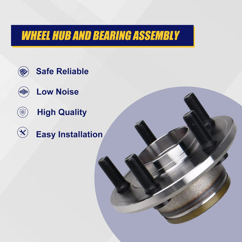 Front Wheel Bearing And Hub Assembly 513224 Fits Dodge Charger 2006 2014 Challenger 2008 2014 Magnum 2005 2008 And Chrysler 300 2005 2014 With ABS 5 Lug Bolts Right Up For A Smooth Quiet Ride shown with features like safe reliable and low noise